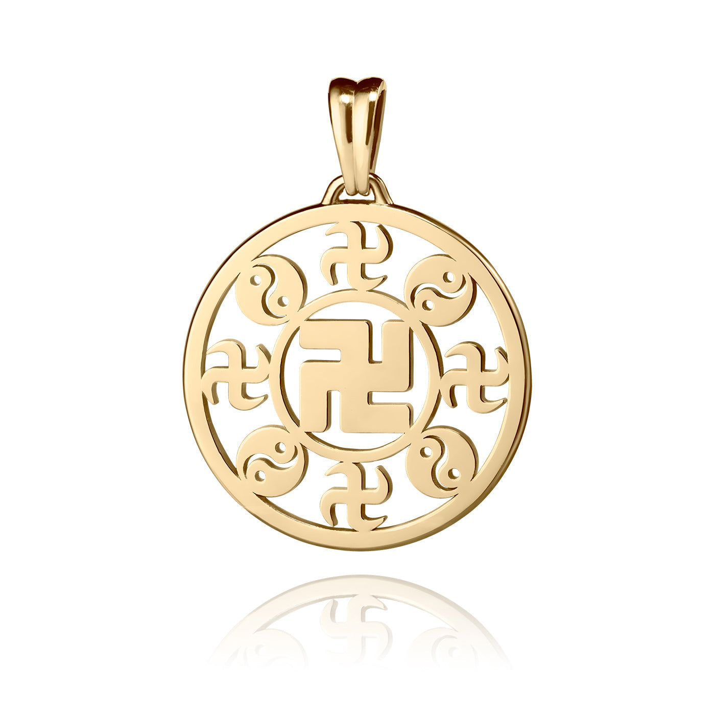 Falun Pendant 18kt Yellow Gold 25mm