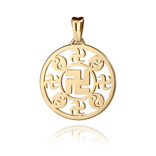 Falun Pendant 18kt Yellow Gold 25mm