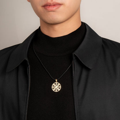 Falun Pendant 18kt Yellow Gold 25mm