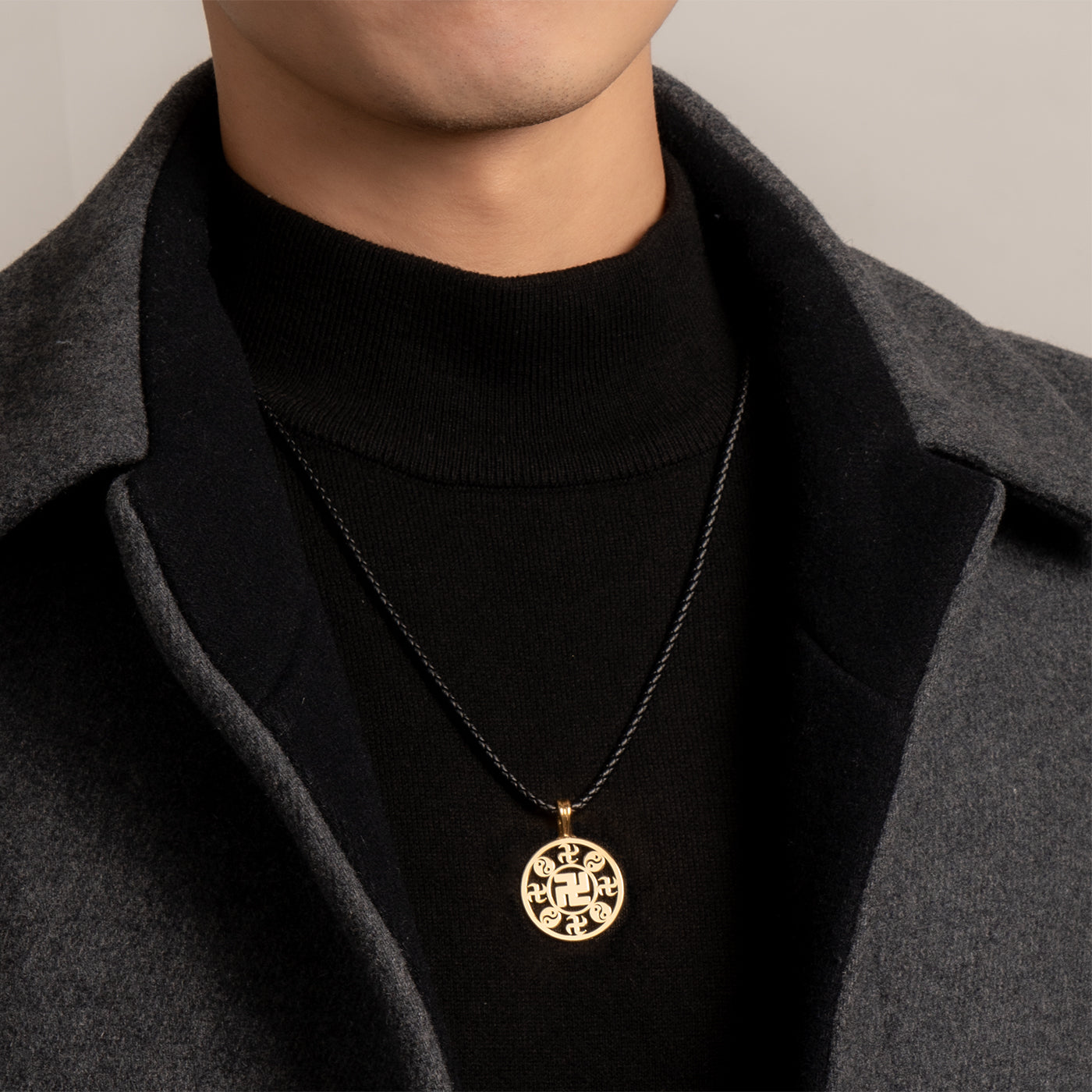 Falun Pendant 24kt Yellow Gold 25mm