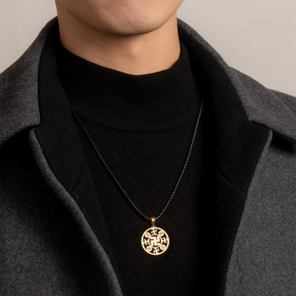 Falun Pendant 24kt Yellow Gold 25mm