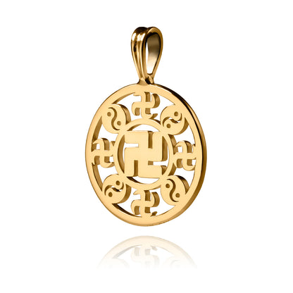 Falun Pendant 24kt Yellow Gold 25mm