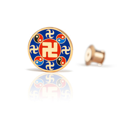 Falun Pin - Indigo Blue