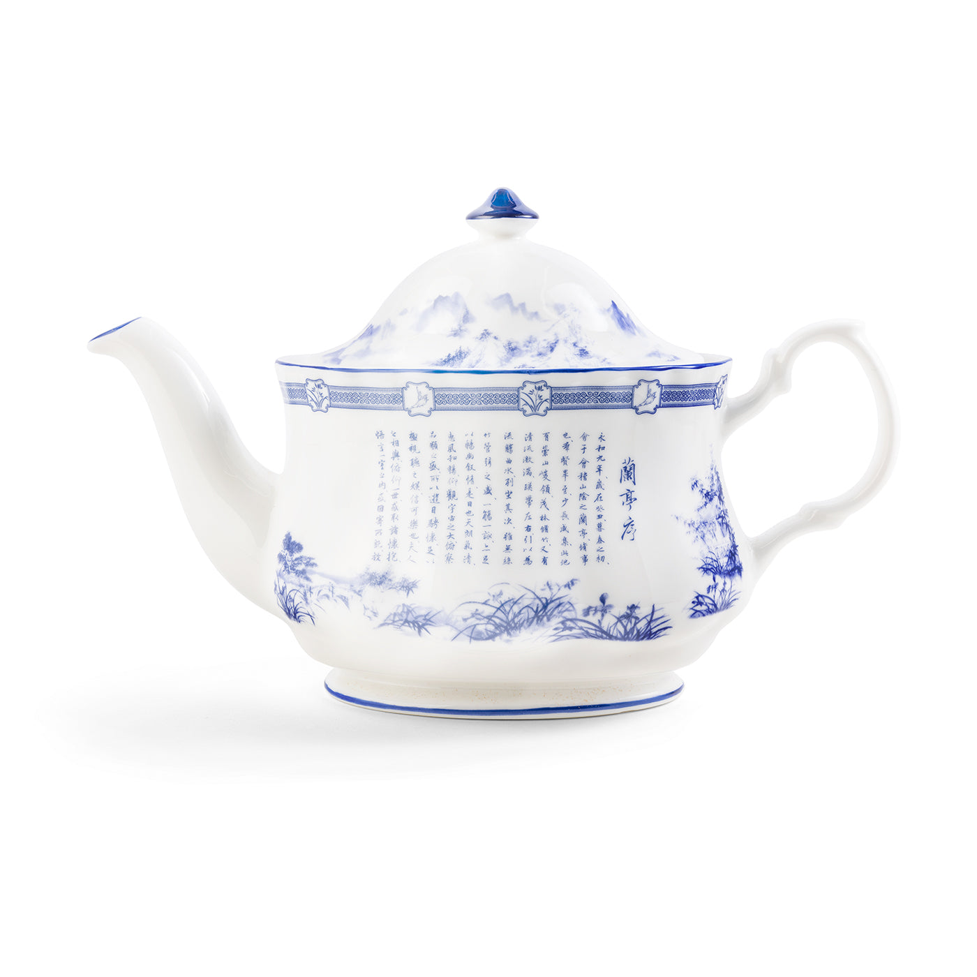 Poets of the Orchid Pavilion Oval Teapot 600ml