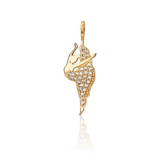 Joyous Dancer Charm - Gold