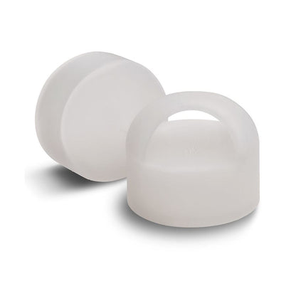 Gemstone Bottle Anti-Slip Silicone Grip Handle - White