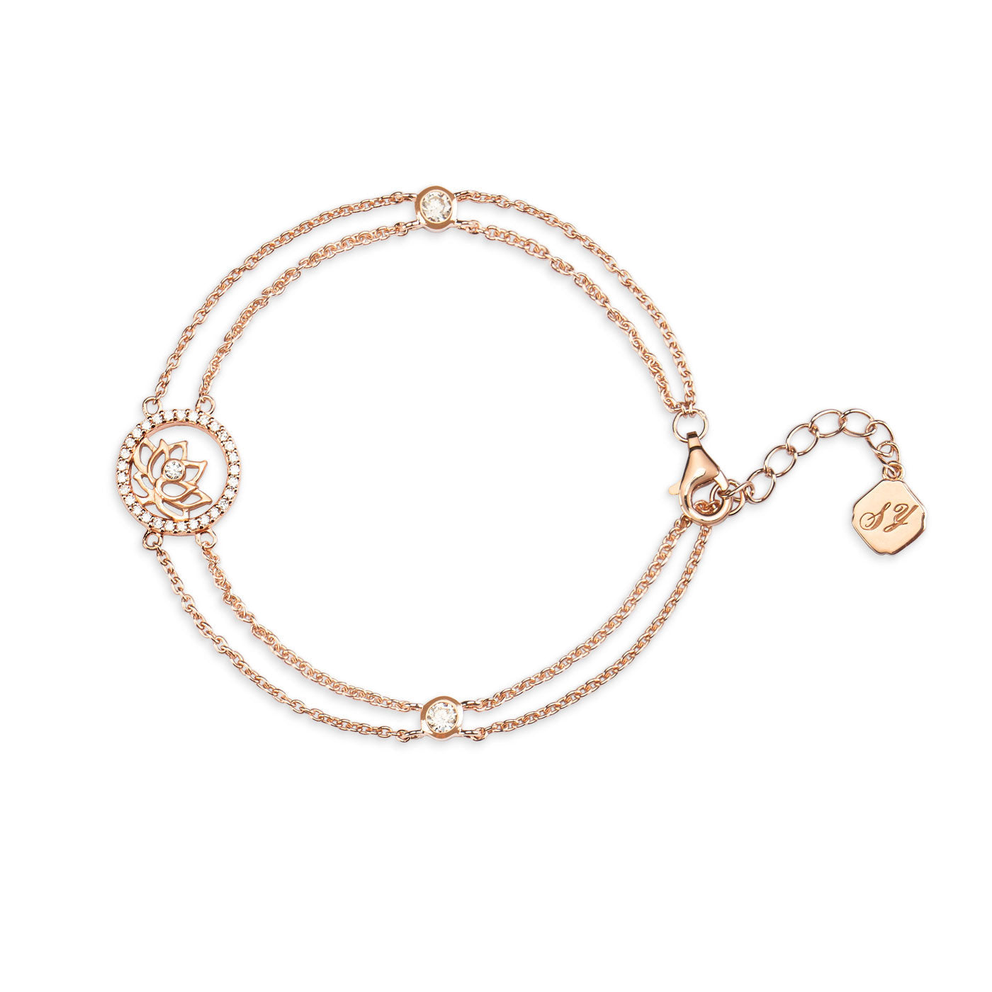 Lotus Fairies Bracelet Rose Gold