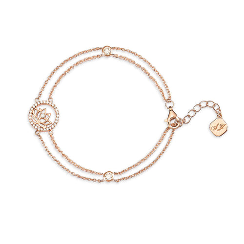 Lotus Fairies Bracelet Rose Gold