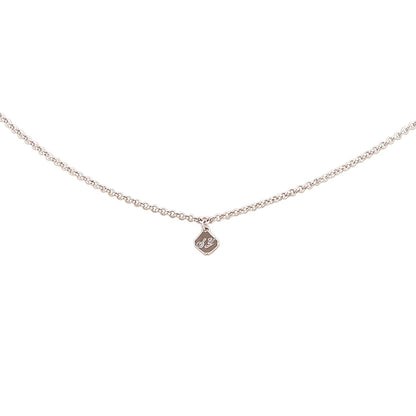 Majestic Tang Peony Long Necklace Silver
