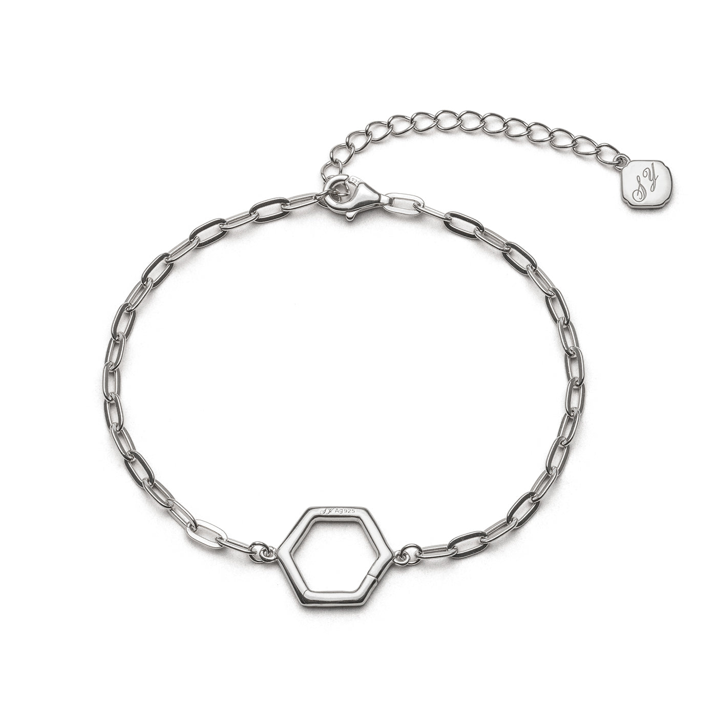 Paperclip Chain Bracelet - Silver
