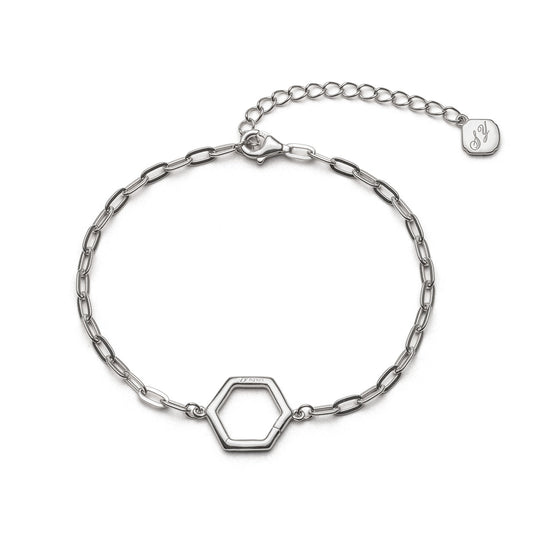 Paperclip Chain Bracelet - Silver