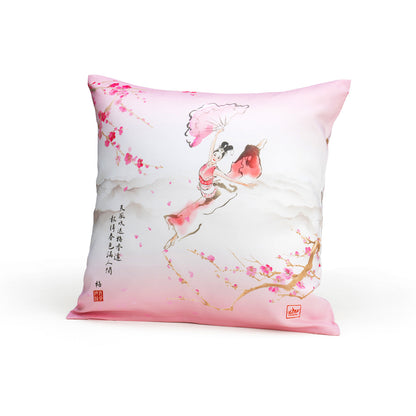 Plum Blossom Cushion Cover with Insert