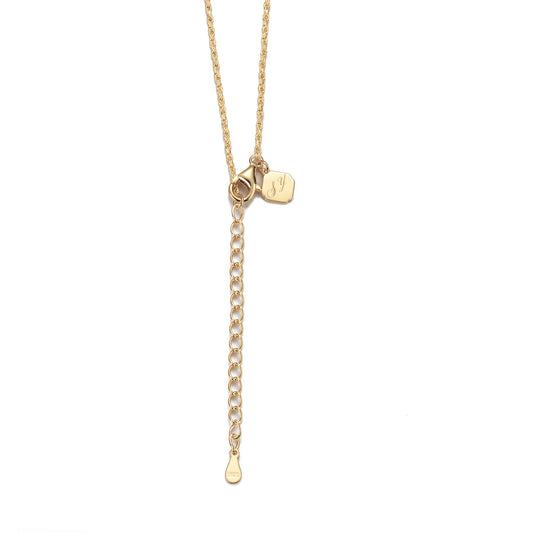 Rope Chain Necklace Gold 18+2