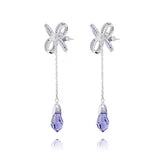 Blissful Knot Earrings Silver