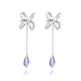 Blissful Knot Earrings Silver