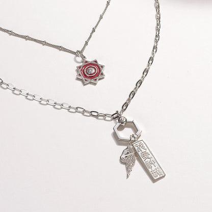 Twirling Handkerchief Charm - Silver