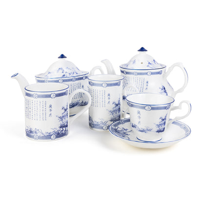 Poets of the Orchid Pavilion Teacup & Saucer Set