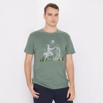 Wu Song Defeats the Tiger - Military Green