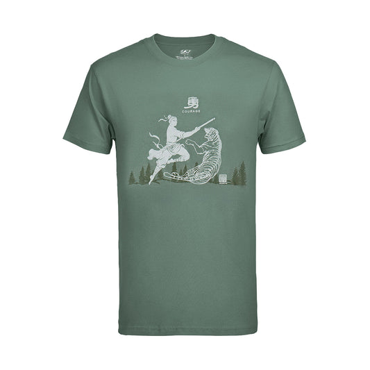 Wu Song Defeats the Tiger - Military Green
