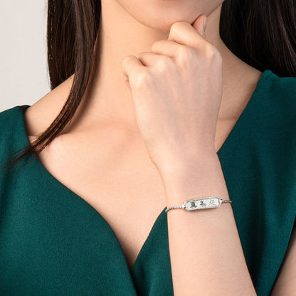 Zhen Shan Ren Wondrous Words Bracelet Silver